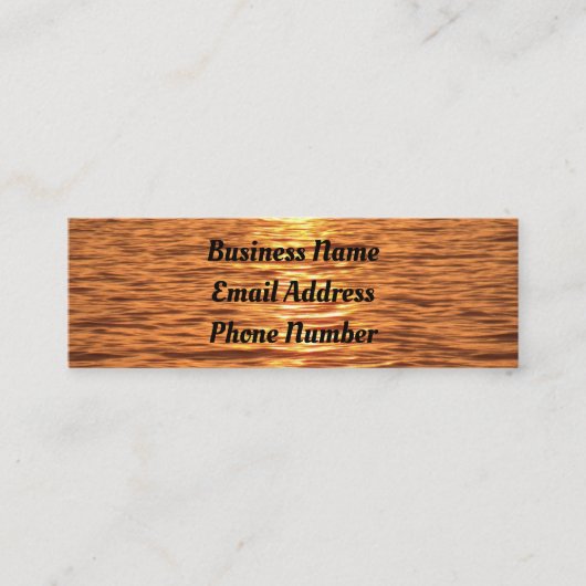 Mini Courants d'eau Carte de visite (Devant)