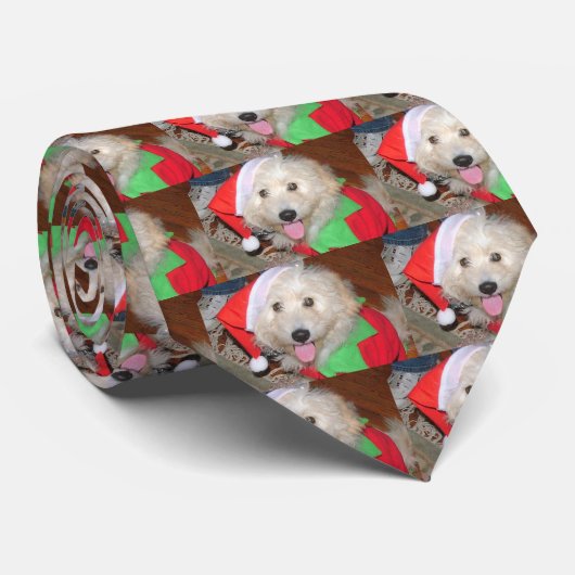 mini cravate d'or de Noël de griffonnage (Roulé)