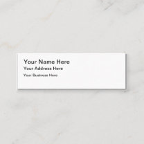 Mini Créez votre propre carte de visite maigre