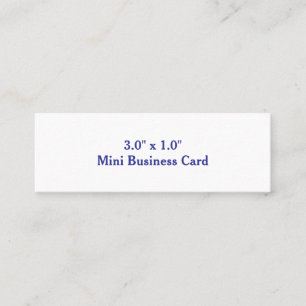 Mini Créez votre propre carte de visite miniature de 3,