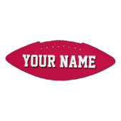 Mini CRIMSON RED EN WHITE Personalized Football (Paneel)