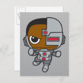 Mini Cyborg Briefkaart (Voorkant / Achterkant)