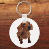 Mini Dachshund Keyring Sleutelhanger (Voorkant)