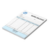 Mini Daily Work Mileage Log Sheet Notepad Notitieblok (Gedraaid)
