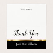 Mini Dank u opmerkingen Kaart (Buitenkant ongevouwen)