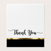 Mini Dank u opmerkingen Kaart (Buitenkant ongevouwen)