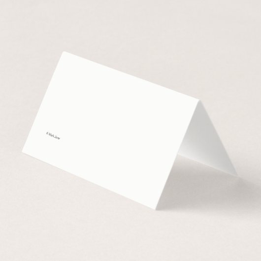 Mini Dank u, u merkt het elegante design op Kaart (Achterkant)