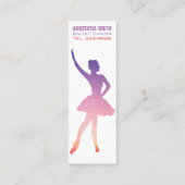 Mini Danseur de ballet carte de visite dans le design m (Dos)