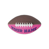 Mini DARK PINK EN PAARS gepersonaliseerd Football (Voorkant)
