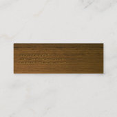 Mini Dark Wood Apothecary Visitekaartje (Achterkant)