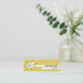 Mini Dazzle carte de visite jaune maigre blanc (Debout devant)