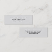 Mini Design tendance gris charmant Carte de visite (Devant / Derrière)