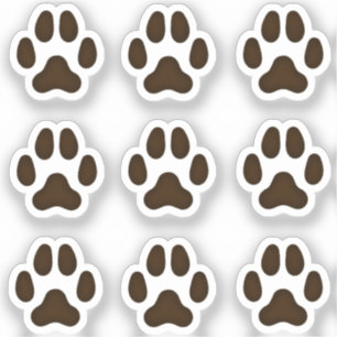 Mini Dog schildert donkere bruine netjes Sticker