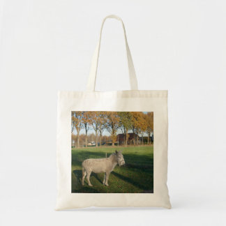 (Mini) Donkey die het leven overweegt. Tote Bag