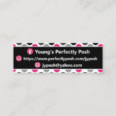 Mini Dots Gerber Daisy Posh carte de visite (Dos)