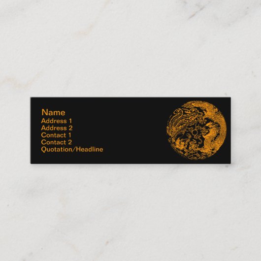 Mini Dragon et Carte de visite Phoenix (Devant)