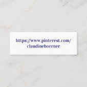 Mini Dragonfly-Visitekaartjes Visitekaartje (Achterkant)