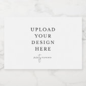 Mini drankfles etiketten 3" x 2" (set van 10) (Enkel label)