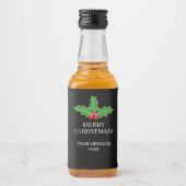 Mini drankfleslabels voor kerstfeest likeurfles etiket (Voorkant)