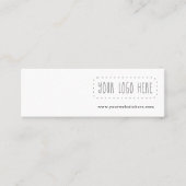 Mini Earring Display Card Mini Visitekaartje (Voorkant)