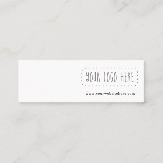 Mini Earring Display Card Mini Visitekaartje (Voorkant)