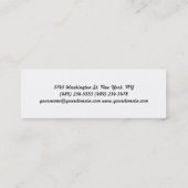 Mini Écriture manuscrite unique Carte de visite de tail (Dos)