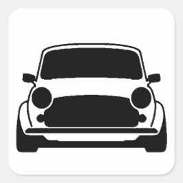 Mini Eenvoudig en eenvoudig Vierkante Sticker