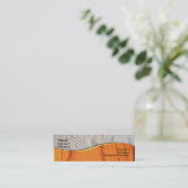 Mini Élégant Carte de visite en bois (Debout devant)