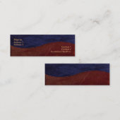 Mini Élégant Carte de visite Wave (Devant / Derrière)