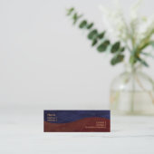 Mini Élégant Carte de visite Wave (Debout devant)