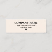 Mini Élégant minimalisme Merci Carte de visite (Dos)