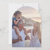 Mini Élégant Photo Happiest Arch Carte de Noël (Dos)