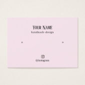 Mini Elegant Rose Faux Gold Heart Eear Card (Devant)