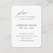 Mini Elegant Script Arch Photo Invitation (Dos)