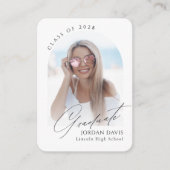 Mini Elegant Script Arch Photo Invitation (Devant)