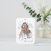 Mini Elegant Script Arch Photo Invitation (Debout devant)