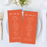 Mini Elegant Verona Sunset Mariage Menu<br><div class="desc">Il s'agit d'un menu minimal Elegant Vérone Sunset Mariage.</div>