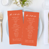 Mini Elegant Verona Sunset Mariage Menu