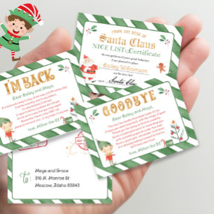 Mini Elf afdrukbare letters Magische Mini Santa El Poster