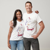 Mini en de rozen. t-shirt (Unisex)