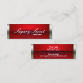 Mini Enveloppé carte de visite de barre de chocolat (Devant / Derrière)
