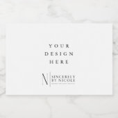 Mini Étiquette à vin mousseux Impression (Étiquettes simples)