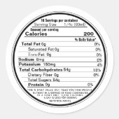 Mini Étiquette blanc Sirop d'érable Nutrition 2020 (Devant)