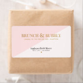Mini Étiquette Champagne Brunch & Fête des mariées (En situation)