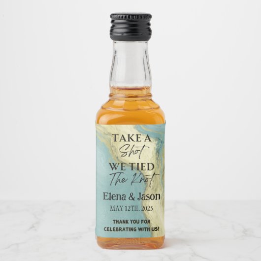 Mini Étiquette de bouteille Whiskey - Étiquette de (Devant)