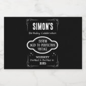 Mini Étiquette de bouteille Whiskey - Vintage Étiq (Étiquettes simples)