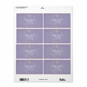 Mini Étiquette de Champagne de Baby shower ou de m (Feuille entière)