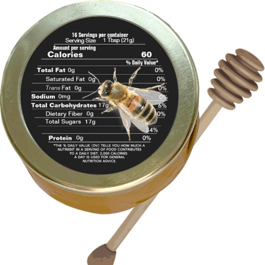 Mini Étiquette de lait Noir de la valeur nutritive