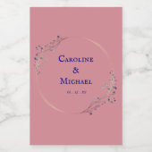 Mini Étiquette de Mariage de vin de liqueur (Étiquettes simples)