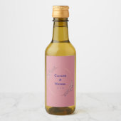 Mini Étiquette de Mariage de vin de liqueur (Devant)